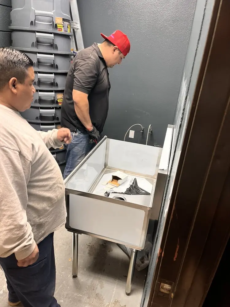 Commercial plumbing and sink installation in Bellview